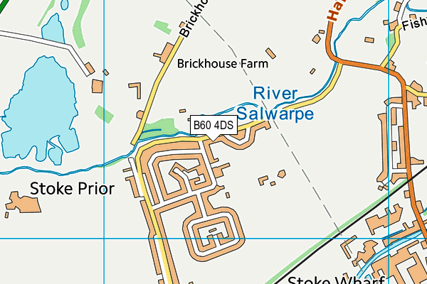 B60 4DS map - OS VectorMap District (Ordnance Survey)