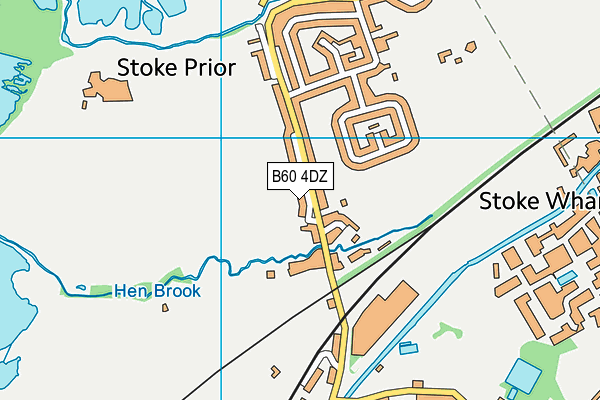 B60 4DZ map - OS VectorMap District (Ordnance Survey)