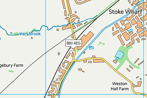 B60 4EG map - OS VectorMap District (Ordnance Survey)