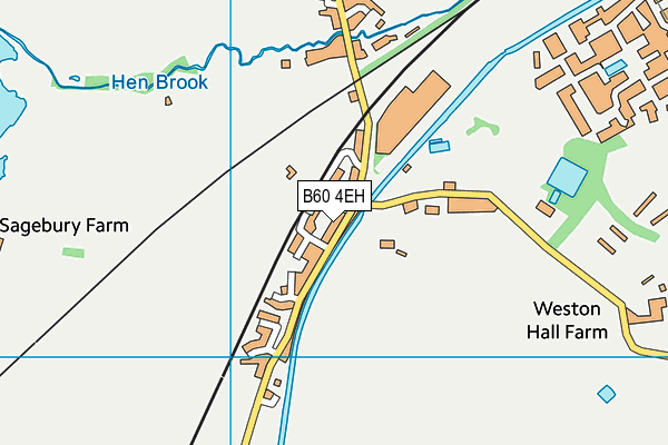 B60 4EH map - OS VectorMap District (Ordnance Survey)