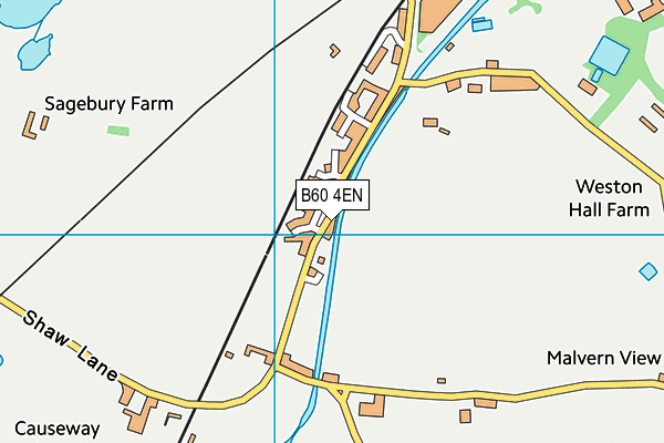 B60 4EN map - OS VectorMap District (Ordnance Survey)