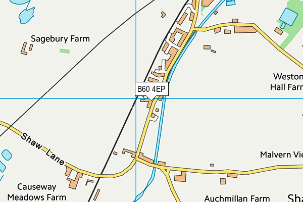 B60 4EP map - OS VectorMap District (Ordnance Survey)