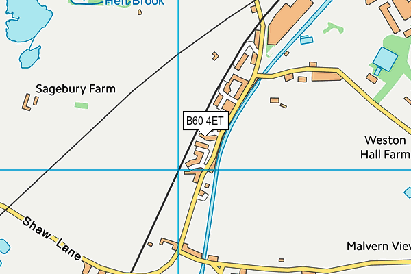 B60 4ET map - OS VectorMap District (Ordnance Survey)