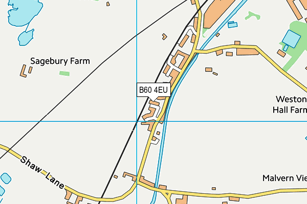 B60 4EU map - OS VectorMap District (Ordnance Survey)