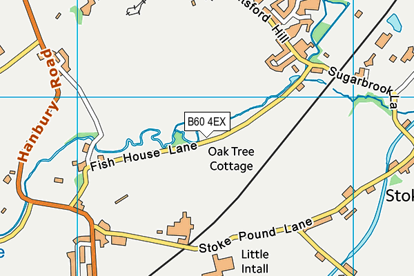 B60 4EX map - OS VectorMap District (Ordnance Survey)