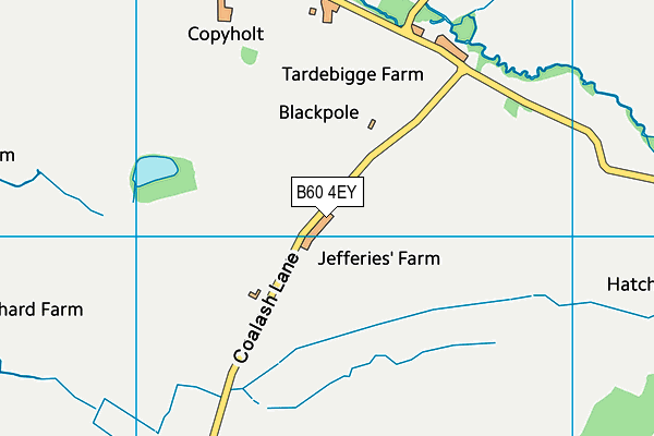 B60 4EY map - OS VectorMap District (Ordnance Survey)