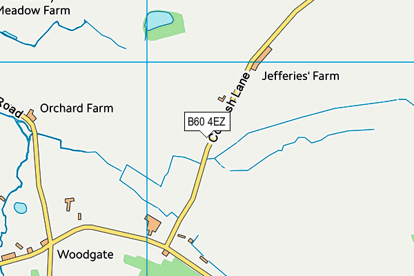 B60 4EZ map - OS VectorMap District (Ordnance Survey)