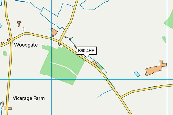 B60 4HA map - OS VectorMap District (Ordnance Survey)