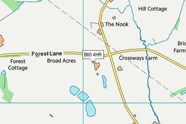 B60 4HR map - OS VectorMap District (Ordnance Survey)