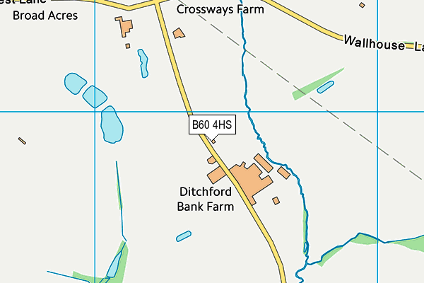 B60 4HS map - OS VectorMap District (Ordnance Survey)