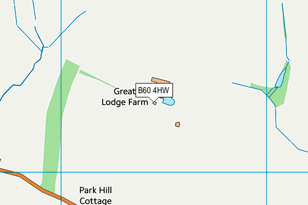 B60 4HW map - OS VectorMap District (Ordnance Survey)