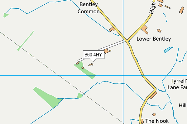 B60 4HY map - OS VectorMap District (Ordnance Survey)