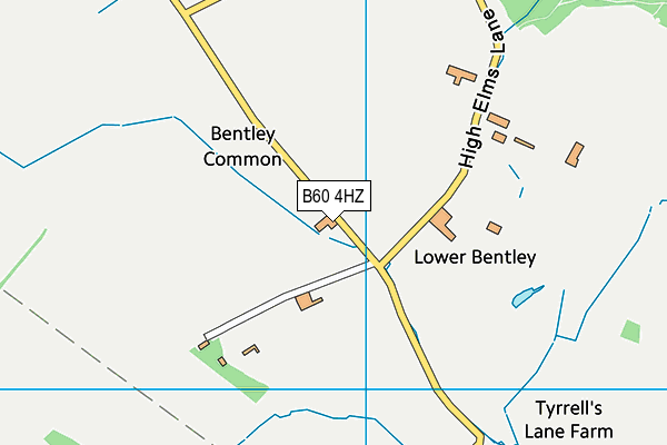 B60 4HZ map - OS VectorMap District (Ordnance Survey)
