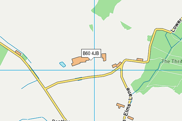 B60 4JB map - OS VectorMap District (Ordnance Survey)