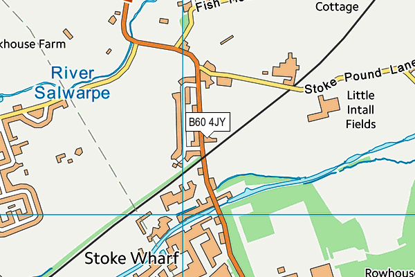 The Navigation Inn Pitch map (B60 4JY) - OS VectorMap District (Ordnance Survey)
