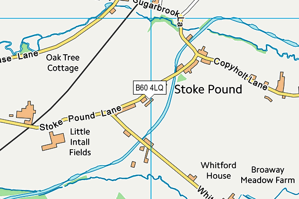 B60 4LQ map - OS VectorMap District (Ordnance Survey)