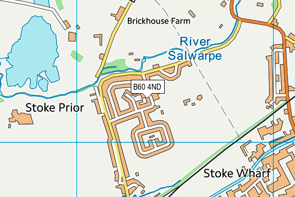 B60 4ND map - OS VectorMap District (Ordnance Survey)