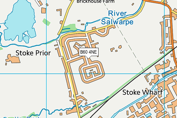 B60 4NE map - OS VectorMap District (Ordnance Survey)