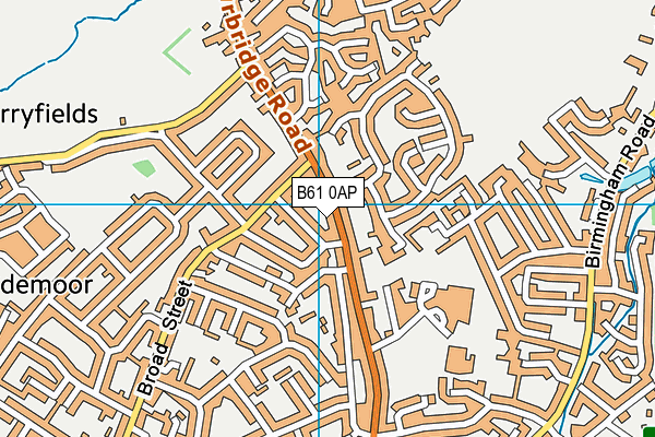 B61 0AP map - OS VectorMap District (Ordnance Survey)