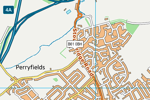 B61 0BH map - OS VectorMap District (Ordnance Survey)