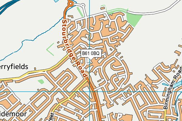 B61 0BQ map - OS VectorMap District (Ordnance Survey)