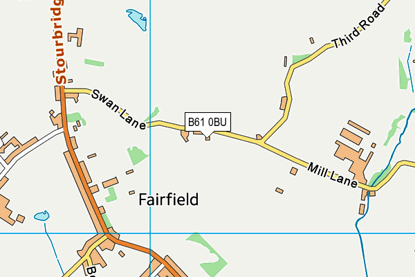 B61 0BU map - OS VectorMap District (Ordnance Survey)