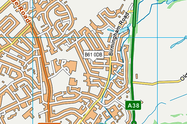 B61 0DB map - OS VectorMap District (Ordnance Survey)