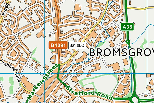 Puregym (Bromsgrove Retail Park) map (B61 0DD) - OS VectorMap District (Ordnance Survey)