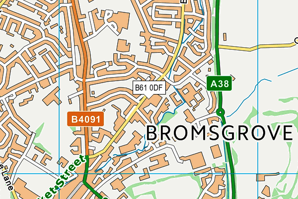 B61 0DF map - OS VectorMap District (Ordnance Survey)