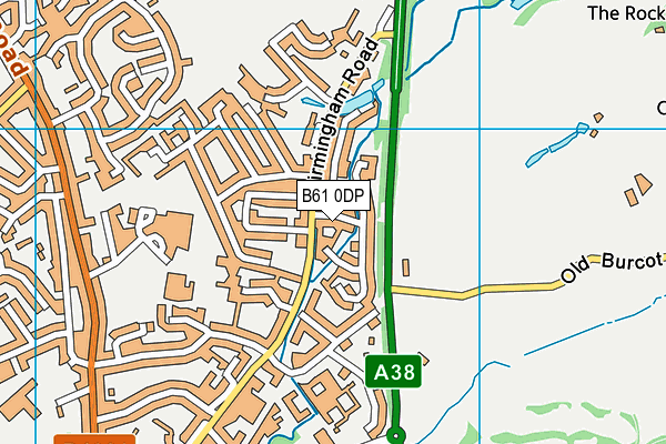 B61 0DP map - OS VectorMap District (Ordnance Survey)