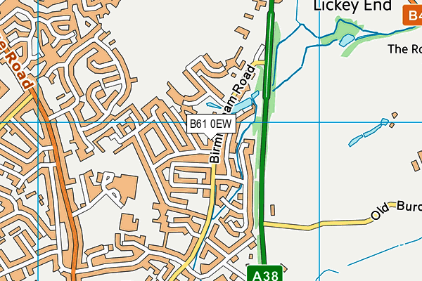 B61 0EW map - OS VectorMap District (Ordnance Survey)