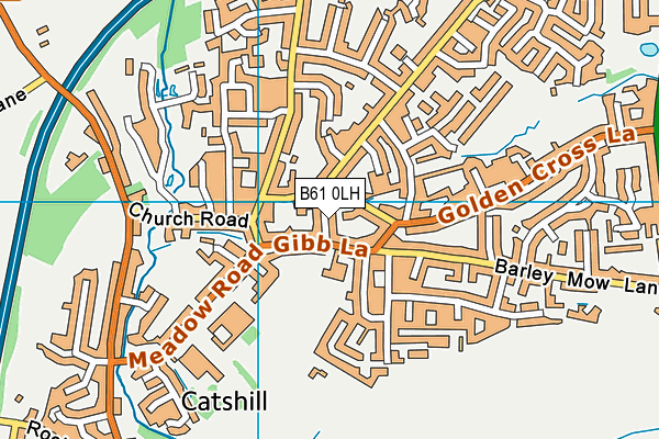 B61 0LH map - OS VectorMap District (Ordnance Survey)