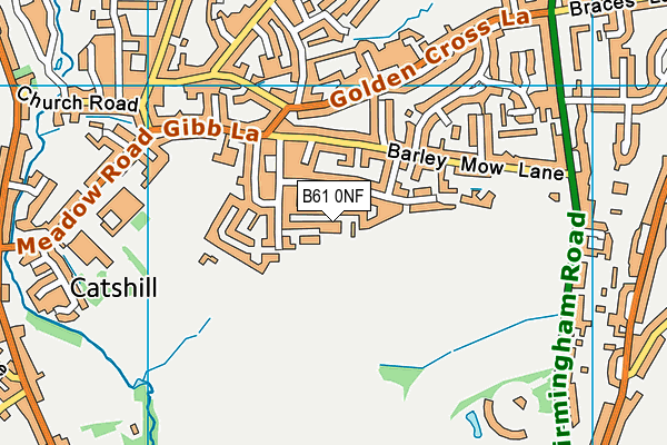 B61 0NF map - OS VectorMap District (Ordnance Survey)