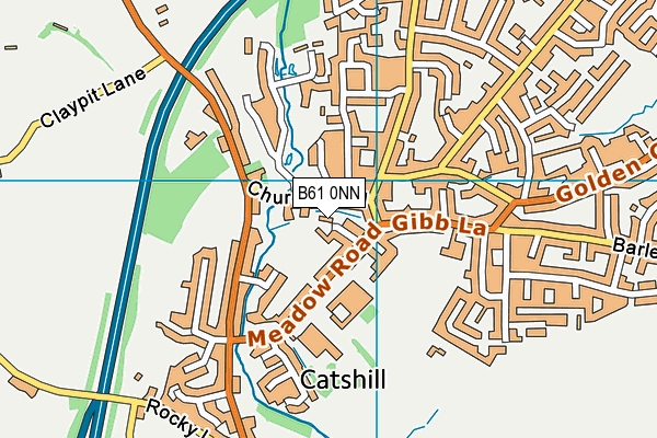 B61 0NN map - OS VectorMap District (Ordnance Survey)