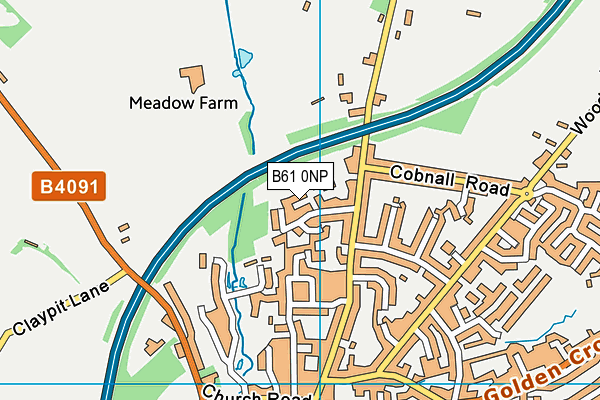 B61 0NP map - OS VectorMap District (Ordnance Survey)