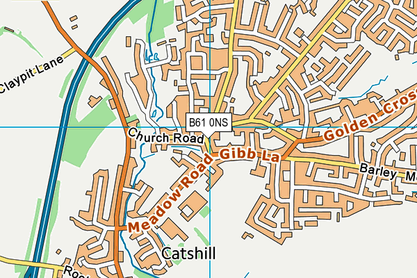 B61 0NS map - OS VectorMap District (Ordnance Survey)