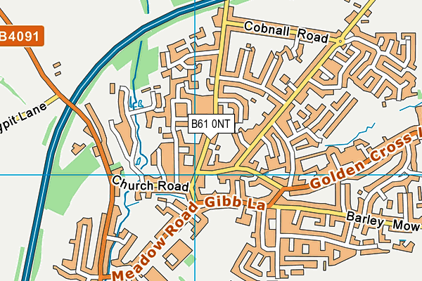 B61 0NT map - OS VectorMap District (Ordnance Survey)