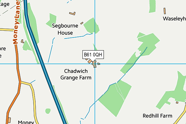 B61 0QH map - OS VectorMap District (Ordnance Survey)