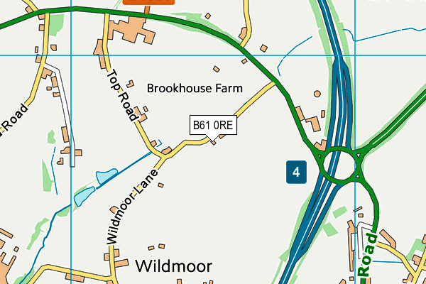 B61 0RE map - OS VectorMap District (Ordnance Survey)