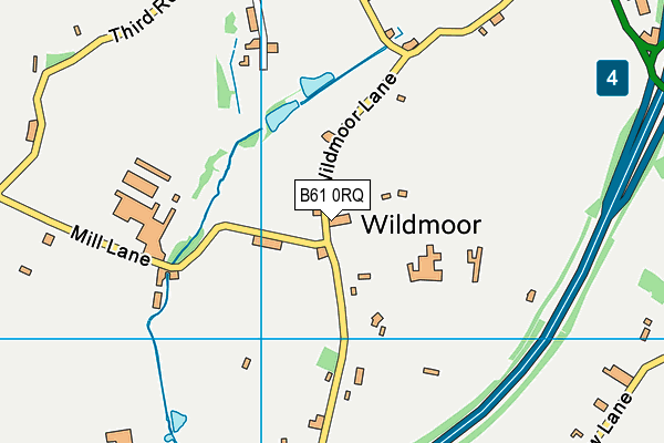 B61 0RQ map - OS VectorMap District (Ordnance Survey)