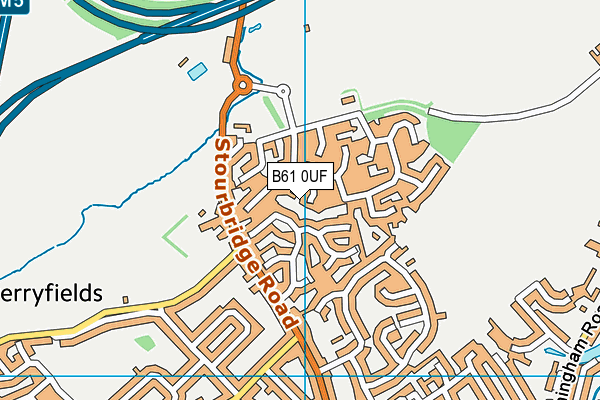 B61 0UF map - OS VectorMap District (Ordnance Survey)