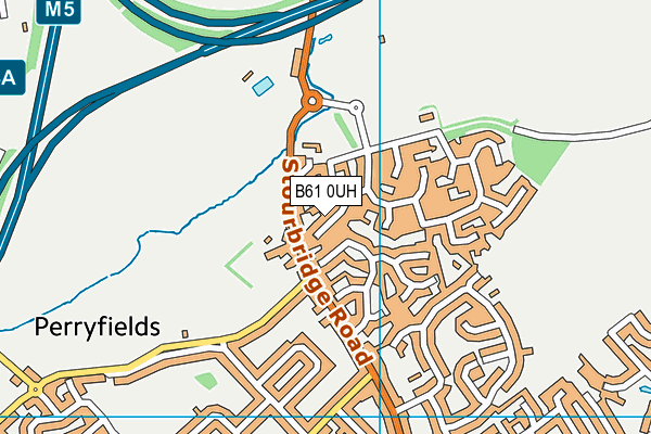 B61 0UH map - OS VectorMap District (Ordnance Survey)