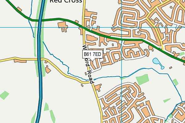 B61 7ED map - OS VectorMap District (Ordnance Survey)