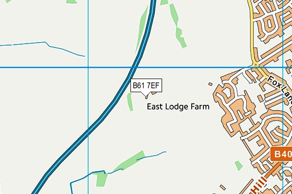 B61 7EF map - OS VectorMap District (Ordnance Survey)