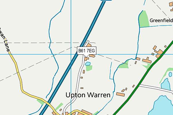 B61 7EG map - OS VectorMap District (Ordnance Survey)