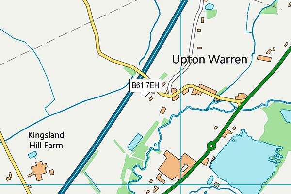 B61 7EH map - OS VectorMap District (Ordnance Survey)