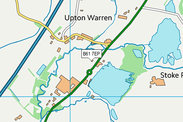 B61 7EP map - OS VectorMap District (Ordnance Survey)