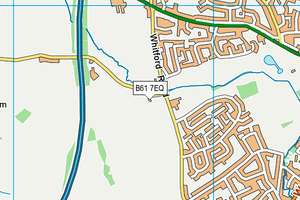 B61 7EQ map - OS VectorMap District (Ordnance Survey)