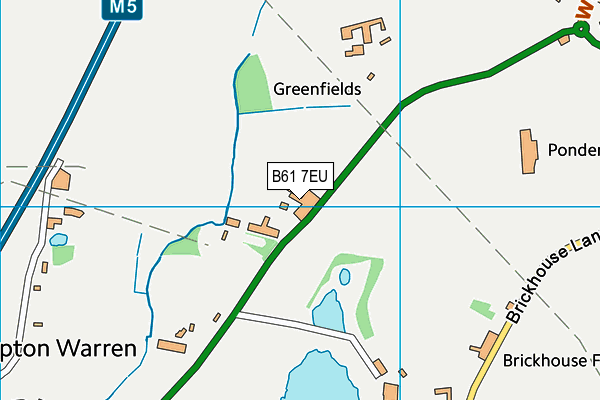 B61 7EU map - OS VectorMap District (Ordnance Survey)