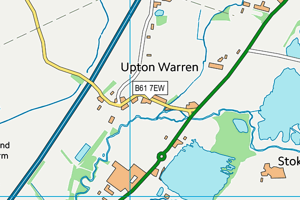 B61 7EW map - OS VectorMap District (Ordnance Survey)